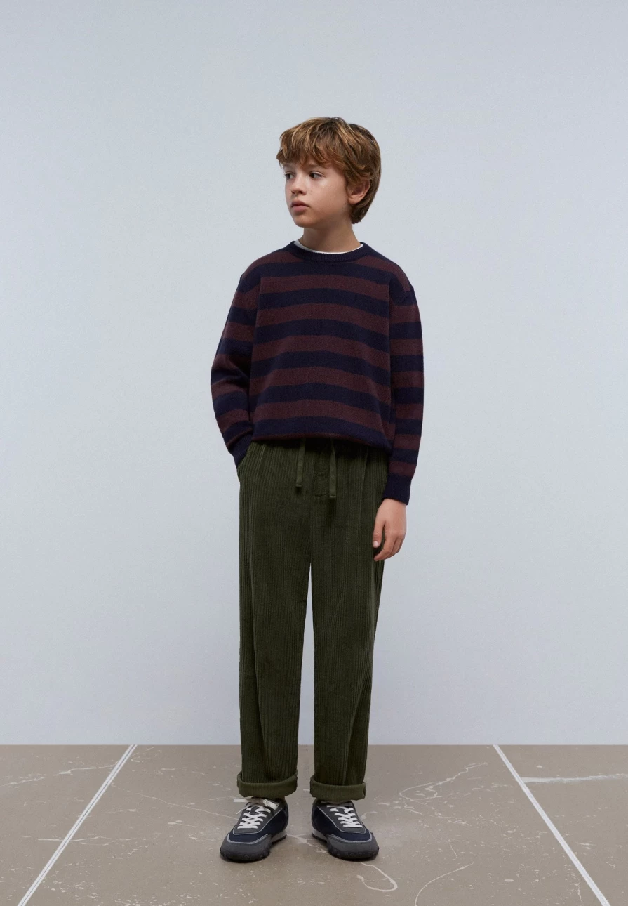 "ScalpersCompany Kids Khaki Corduroy Jogging Pants for Boys & Girls"