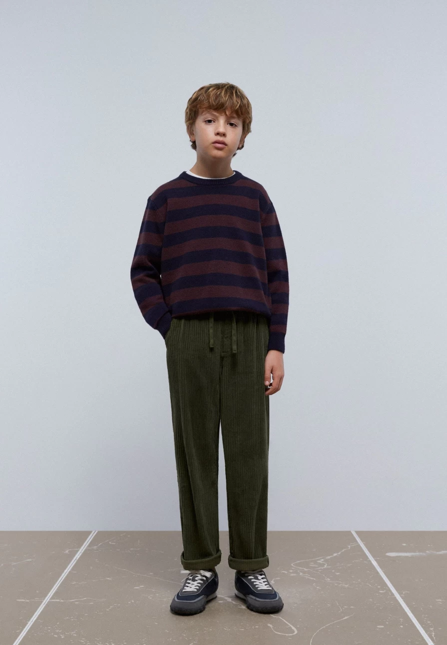 "ScalpersCompany Kids Khaki Corduroy Jogging Pants for Boys & Girls"