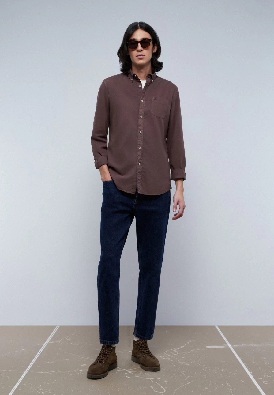 "ScalpersCompany Men's Button-Down Collar Pocket T-Shirt - Classic Casual Style"