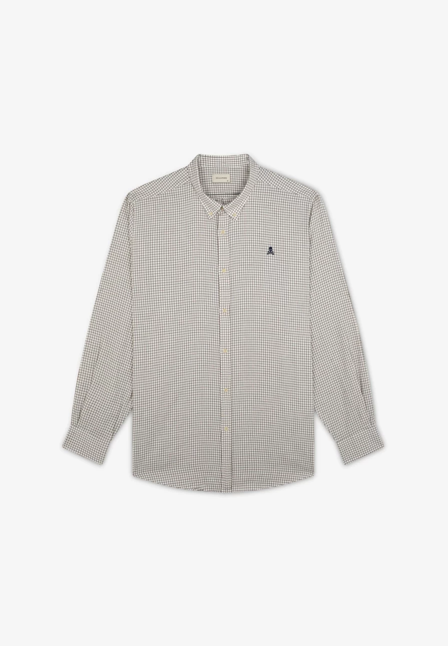 "ScalpersCompany Men's Country Badge Button-Up Shirt"