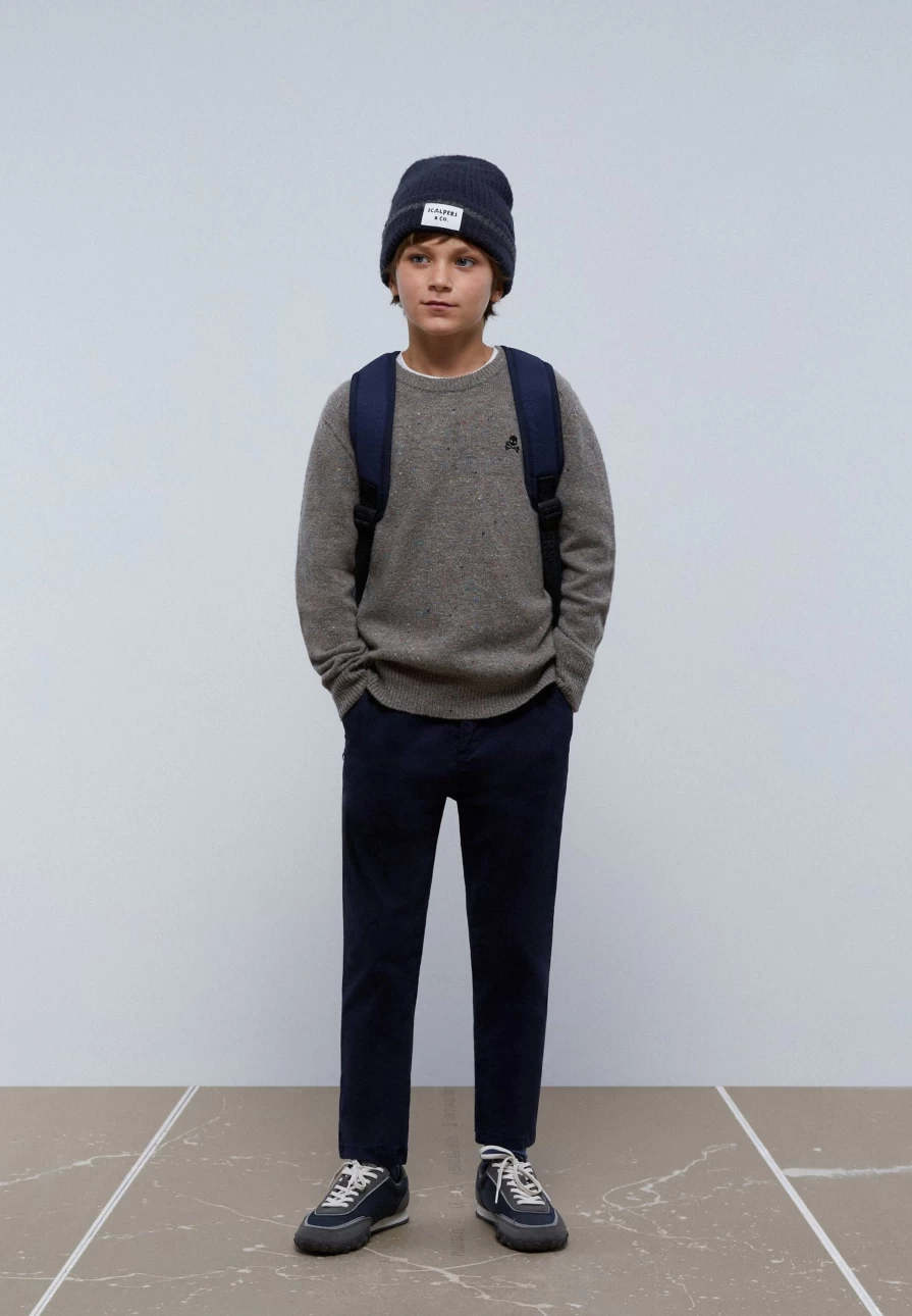 "ScalpersCompany Kids Flecked Sweater - Cozy & Stylish Knitwear for Children"