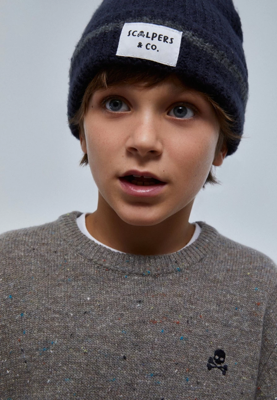 "ScalpersCompany Kids Flecked Sweater - Cozy & Stylish Knitwear for Children"