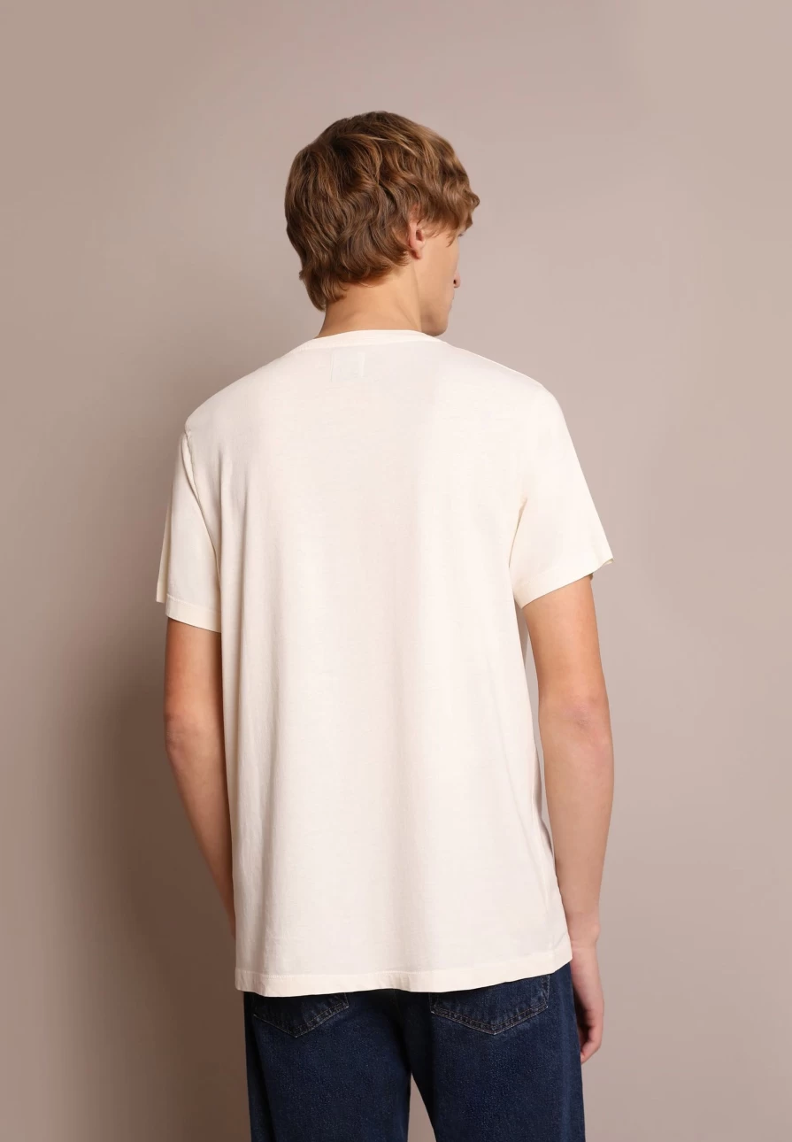 "ScalpersCompany Men's Off White Basic Skull T-Shirt - Camiseta Básica Calavera"