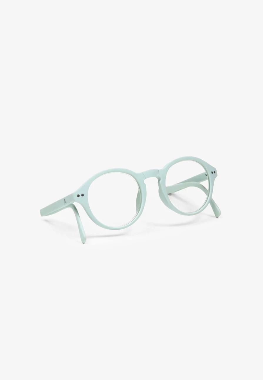 "ScalpersCompany Foldable Glasses for Men - Light Green Portable Eyewear"