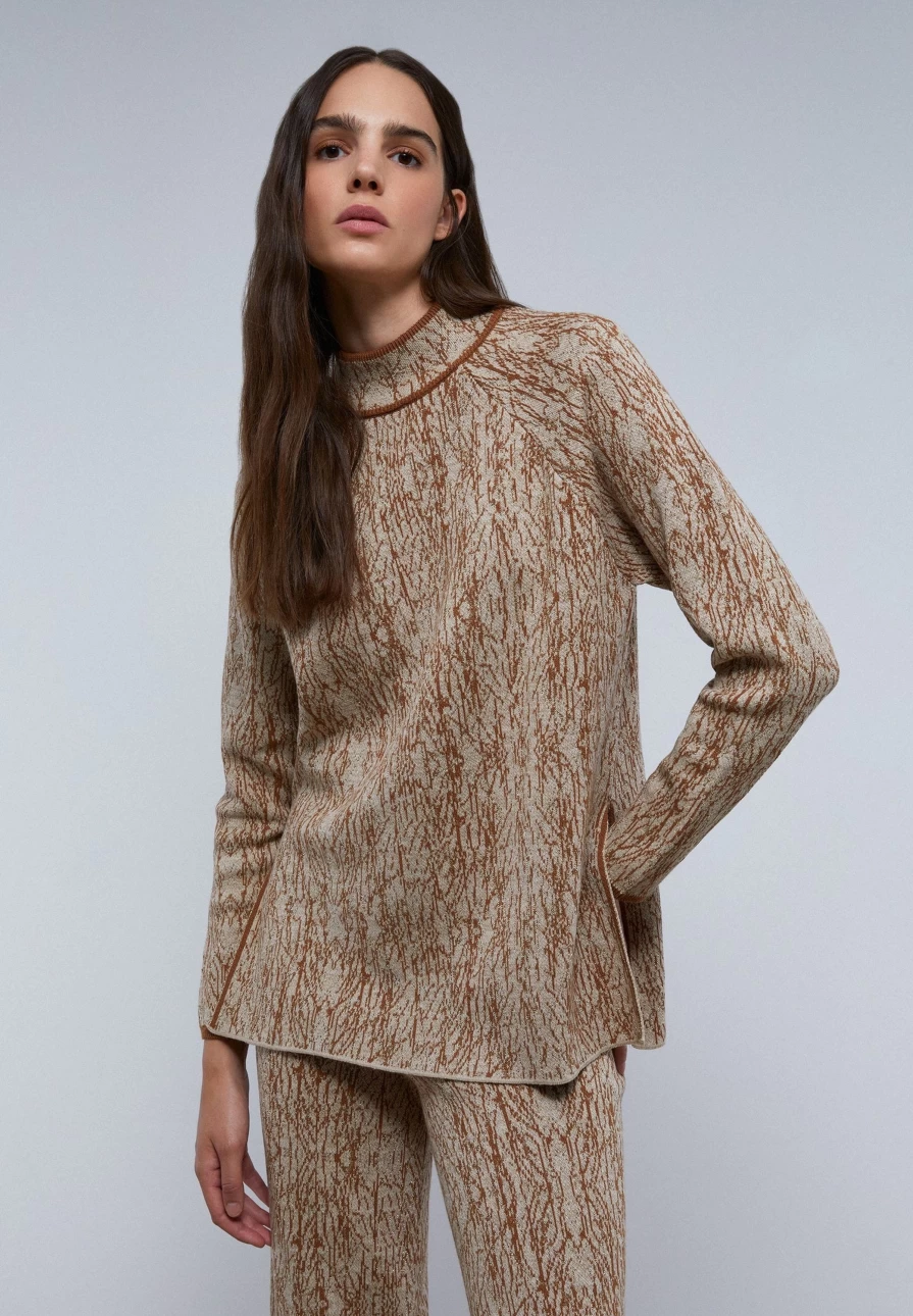 "ScalpersCompany Women's Knit Sweater with Side Slits - Trendy Open Design"