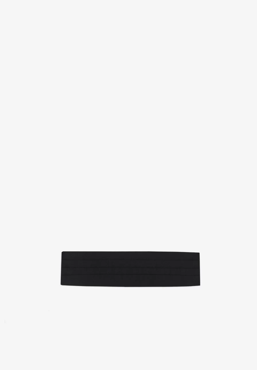 "ScalpersCompany Black Formal Cummerbund for Men - Elegant Wedding & Tuxedo Accessory"