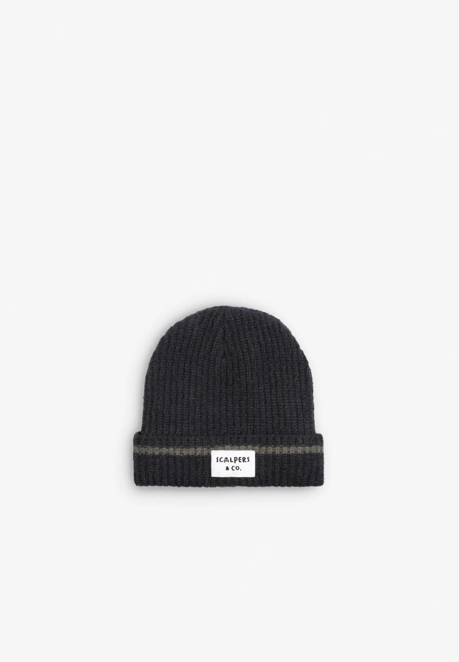 "Scalpers Co. Kids' Striped Knit Beanie - Soft Winter Hat for Boys & Girls"