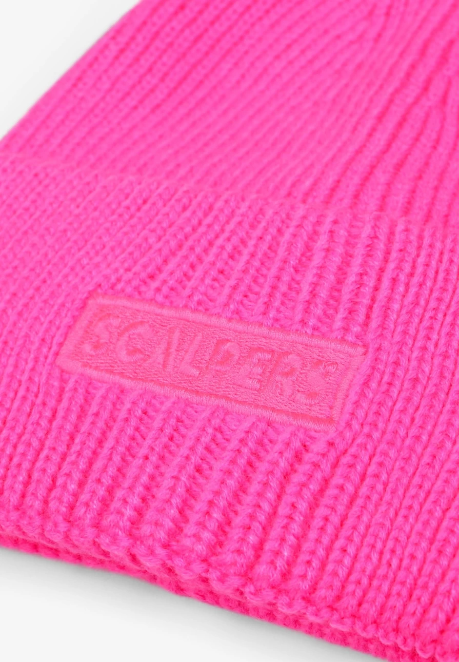 "Scalperscompany Neon Knit Beanie for Women - Trendy Winter Hat"