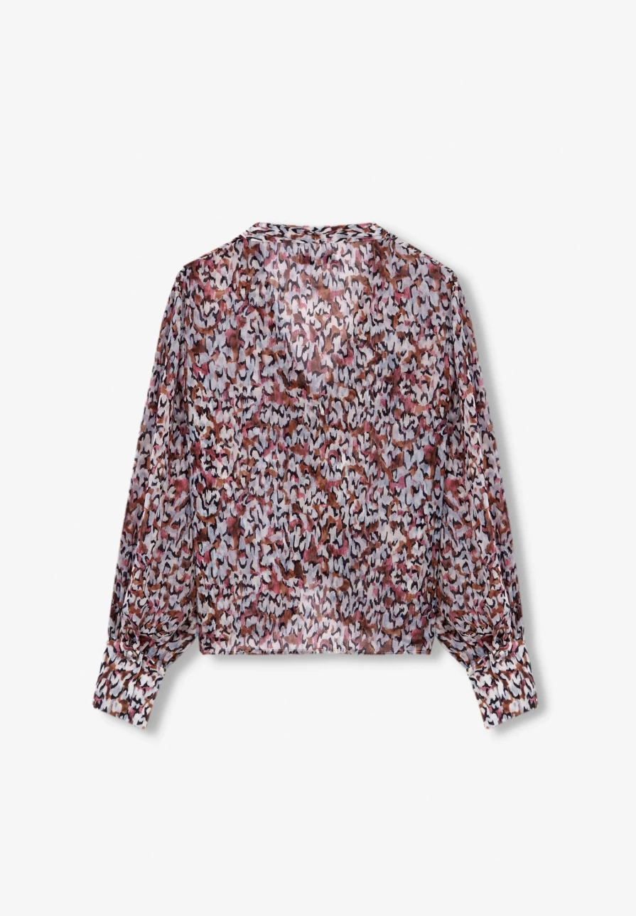 "ScalpersCompany Women's Noir Print Shirt - Stylish Black Printed Top for Women"