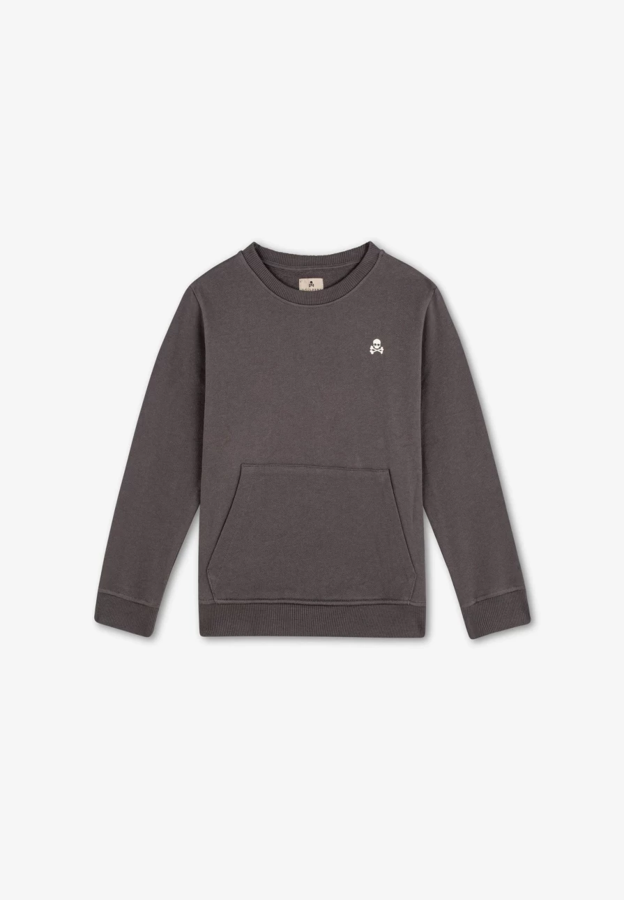 "ScalpersCompany Kids' Sweatshirt with Circular Logo Print - Stylish & Comfortable"