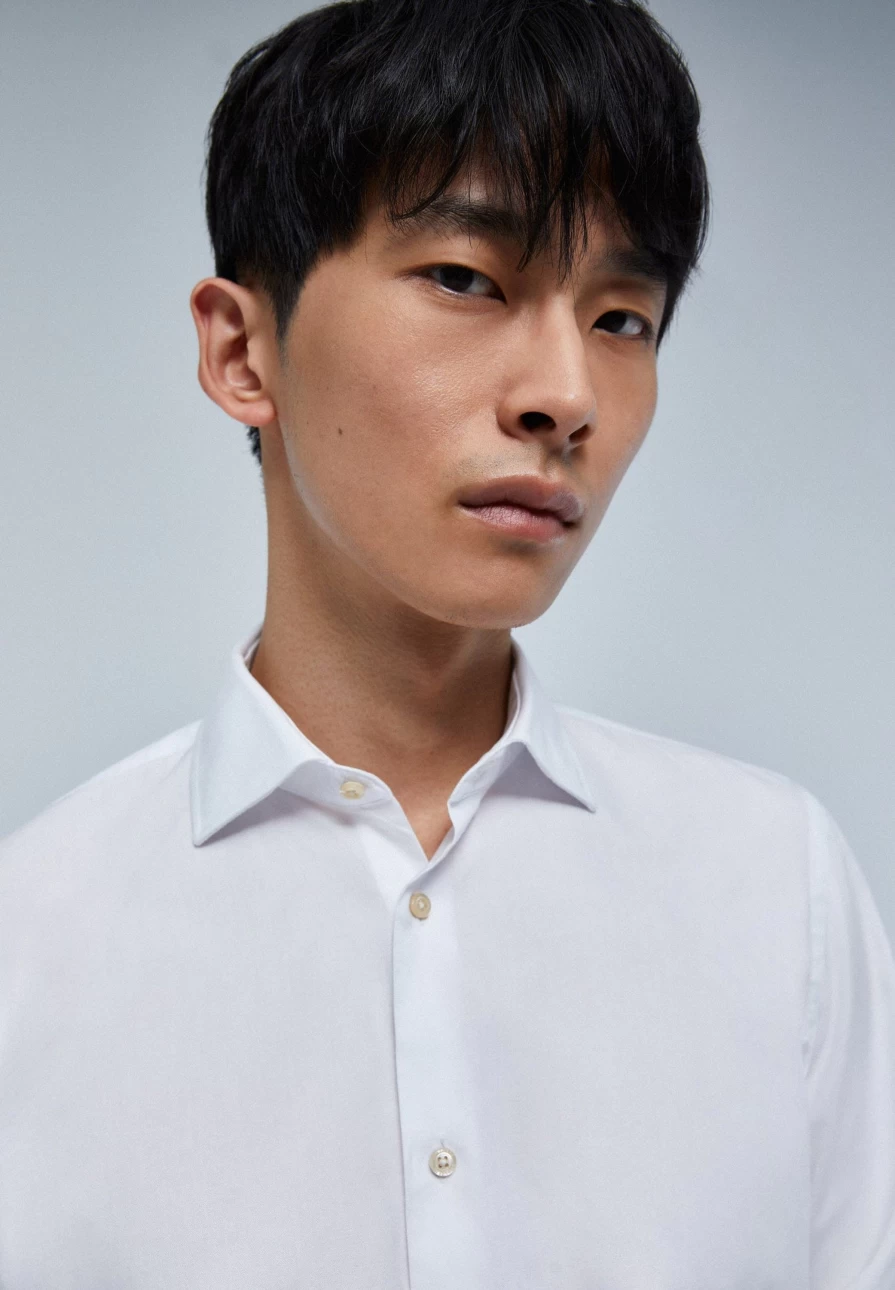 "ScalpersCompany Men's Slim Fit Smart White Shirt – Modern Stylish Formal Wear"