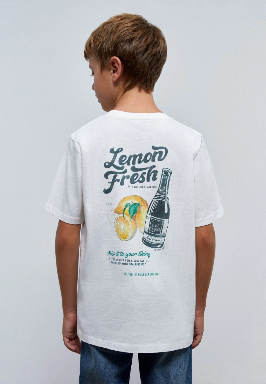 "ScalpersCompany Kids Graphic Print Back T-Shirt"