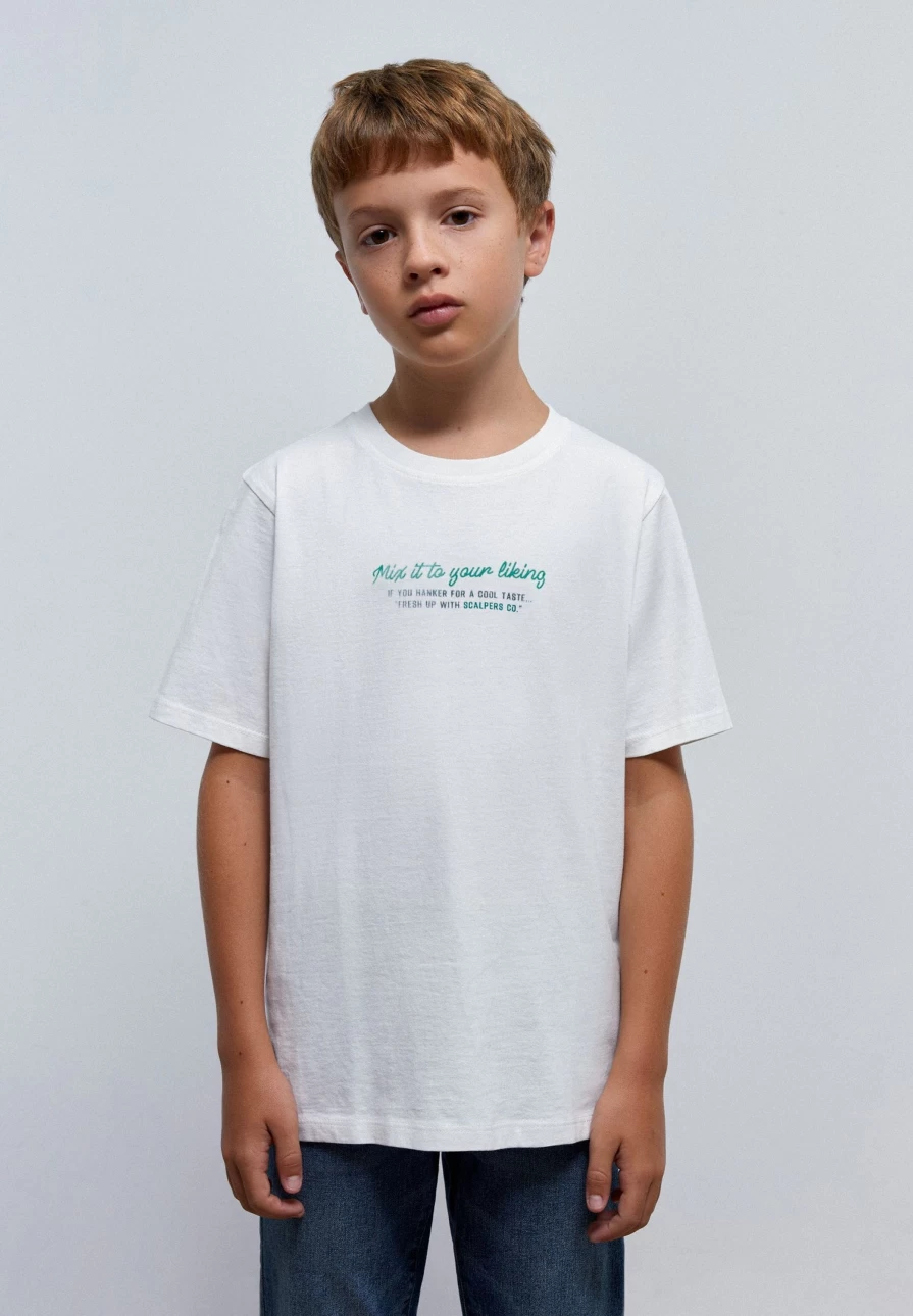 "ScalpersCompany Kids Graphic Print Back T-Shirt"