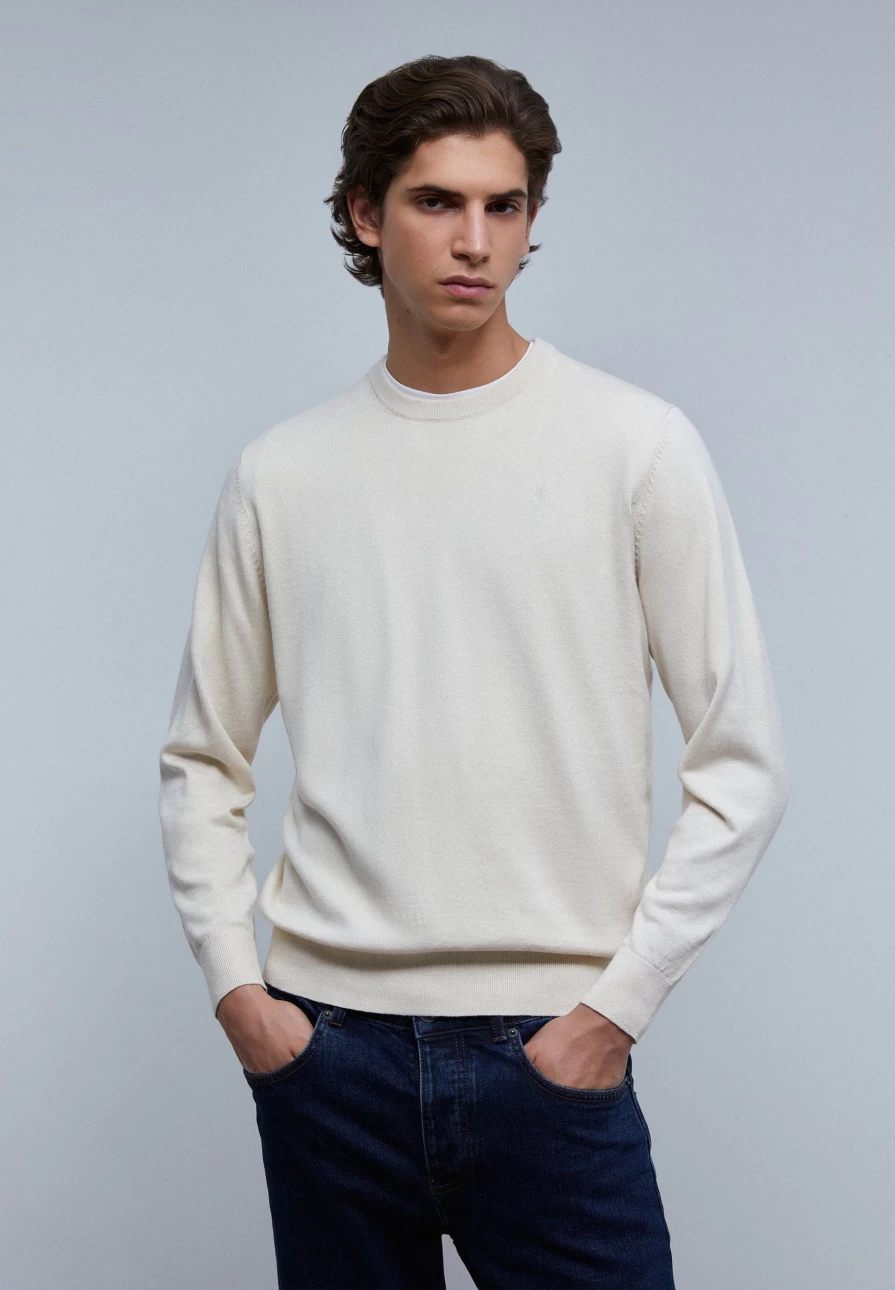 "ScalpersCompany Men's Skull Print Round Neck Sweater - Gothic Style Pullover"