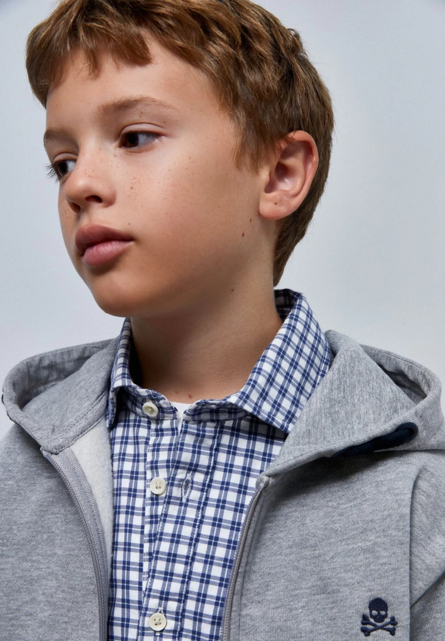"ScalpersCompany Kids' Sweatshirt with Jersey Back Patch - Comfortable & Stylish Pullover"