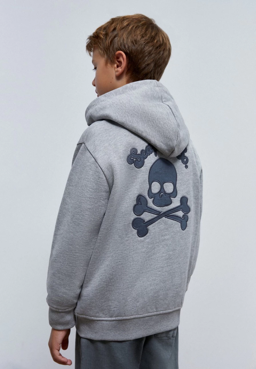 "ScalpersCompany Kids' Sweatshirt with Jersey Back Patch - Comfortable & Stylish Pullover"