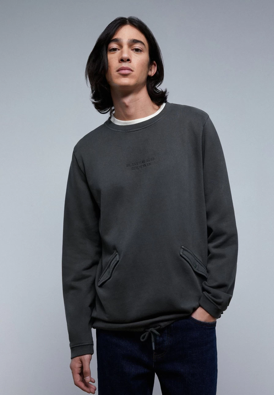 "Men's Stylish Sweatshirt with Pocket Details | Premium Quality by ScalpersCompany"