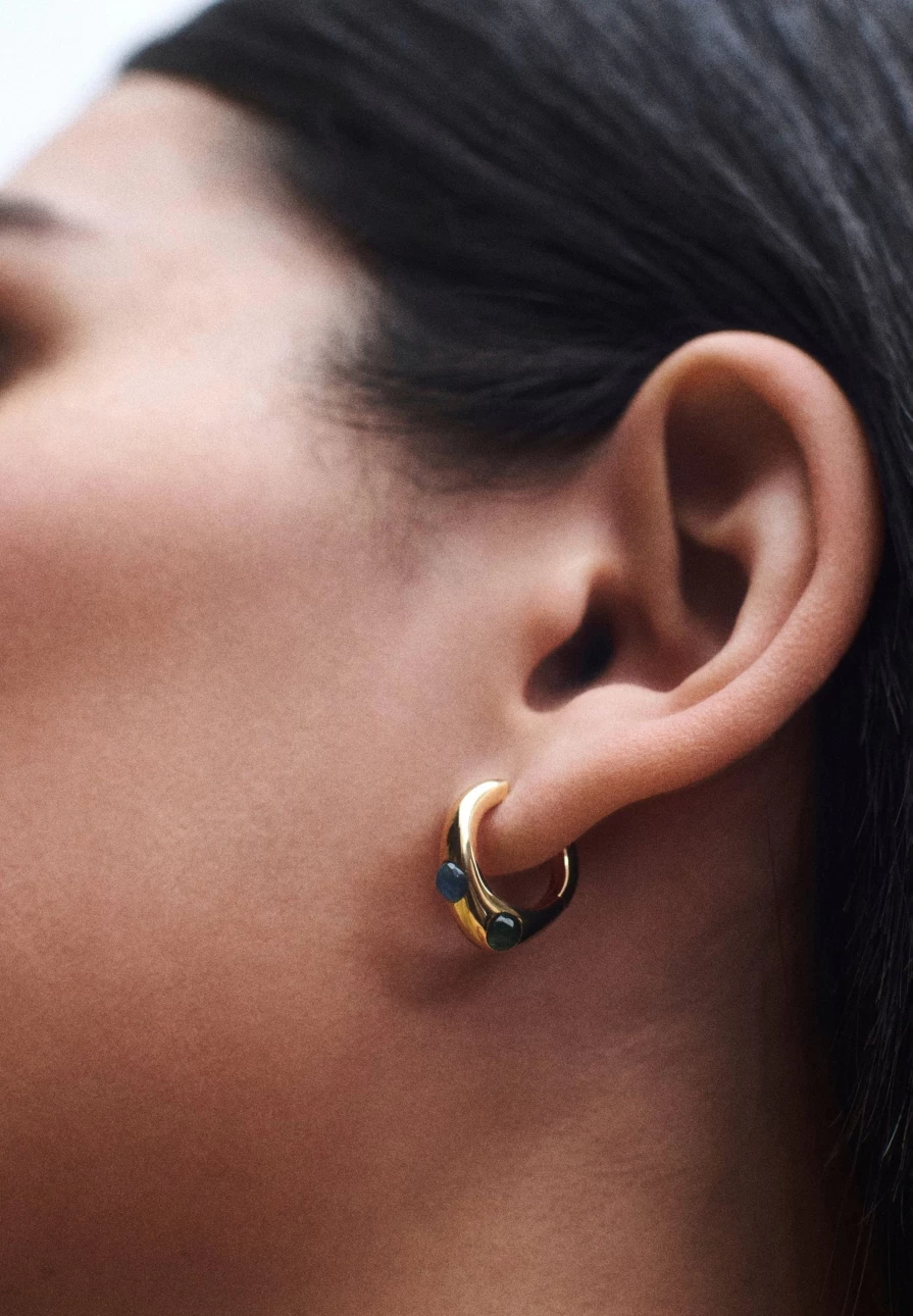 "Pdpaola X Scalpers Coral Hoops Earrings for Women | ScalpersCompany Fashion Jewelry"