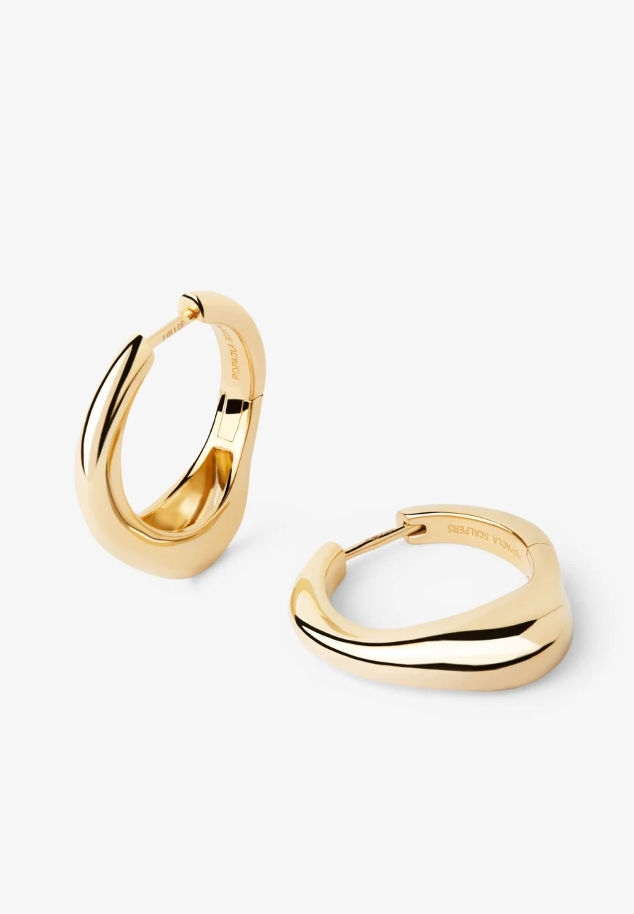 "ScalpersCompany Riba Hoops Pdpaola Earrings for Women – Stylish Gold Hoop Design"