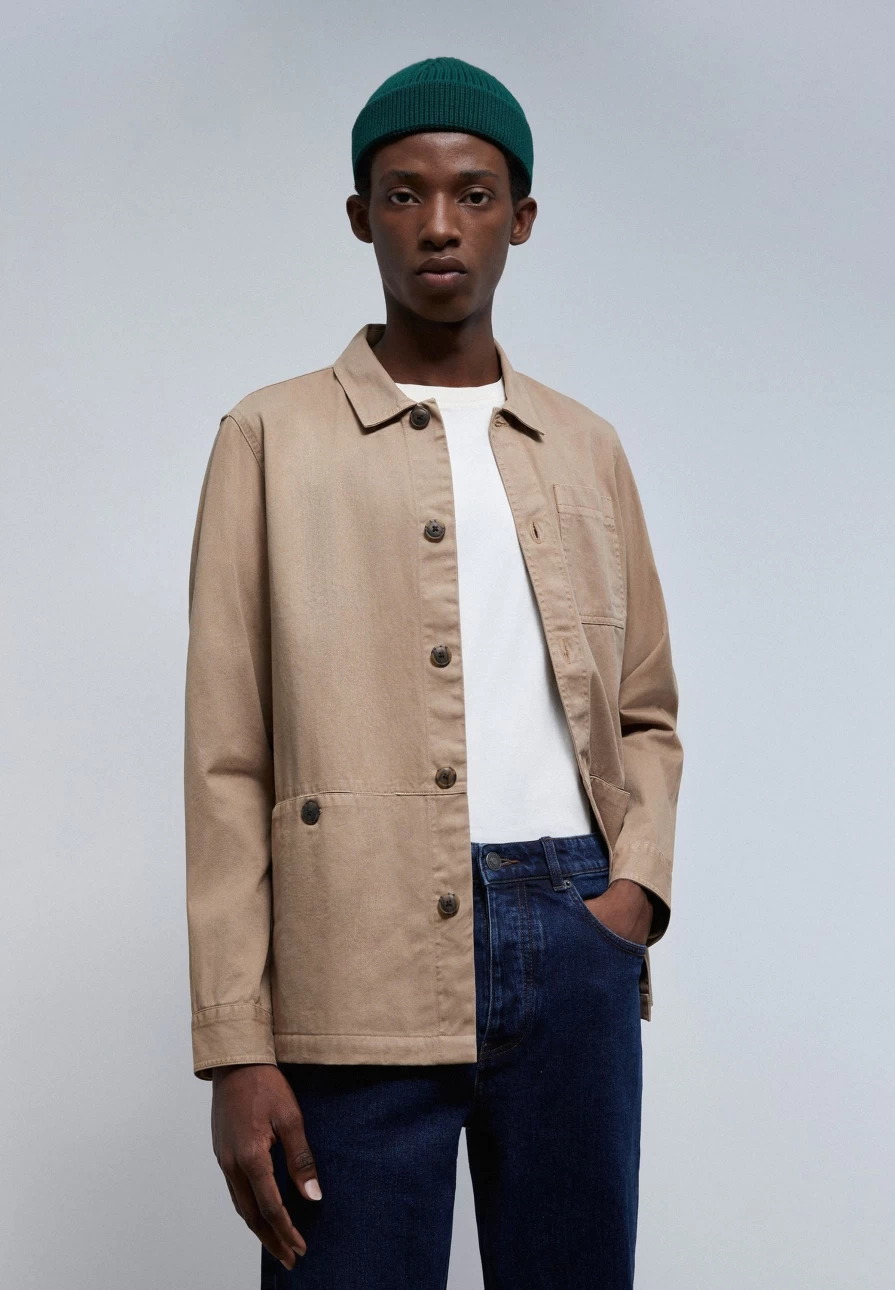 "ScalpersCompany Men's Overshirt with Stylish Pocket Details – Premium Casual Jacket"