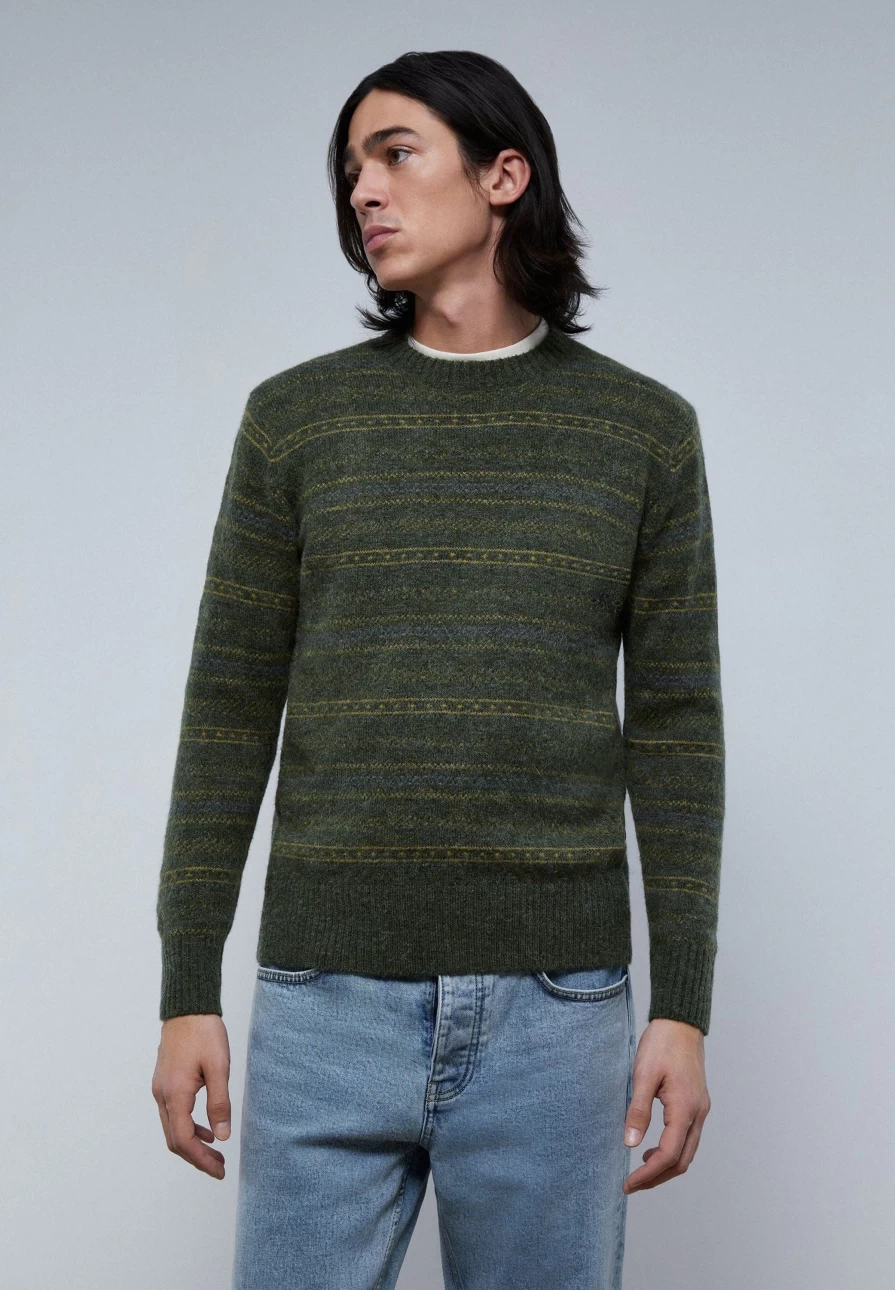 "ScalpersCompany Men's Premium Striped Sweater – Stylish & Comfortable Knitwear"