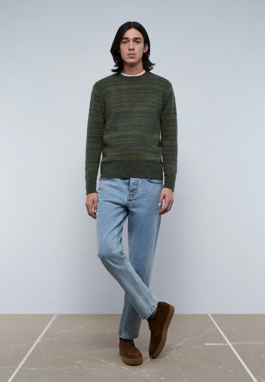 "ScalpersCompany Men's Premium Striped Sweater – Stylish & Comfortable Knitwear"