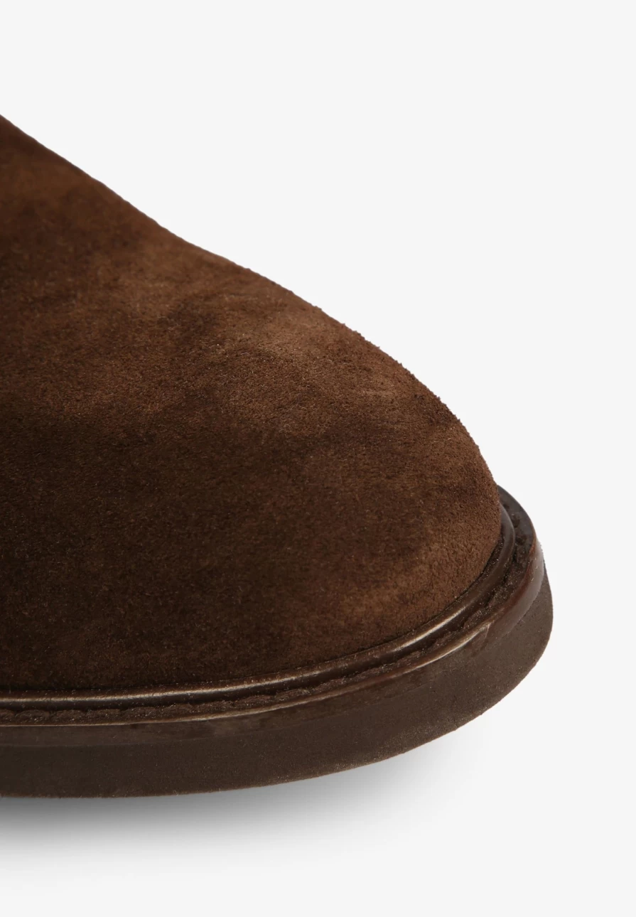 "ScalpersCompany Men's Brown Suede Chelsea Boots | Stylish & Comfortable"