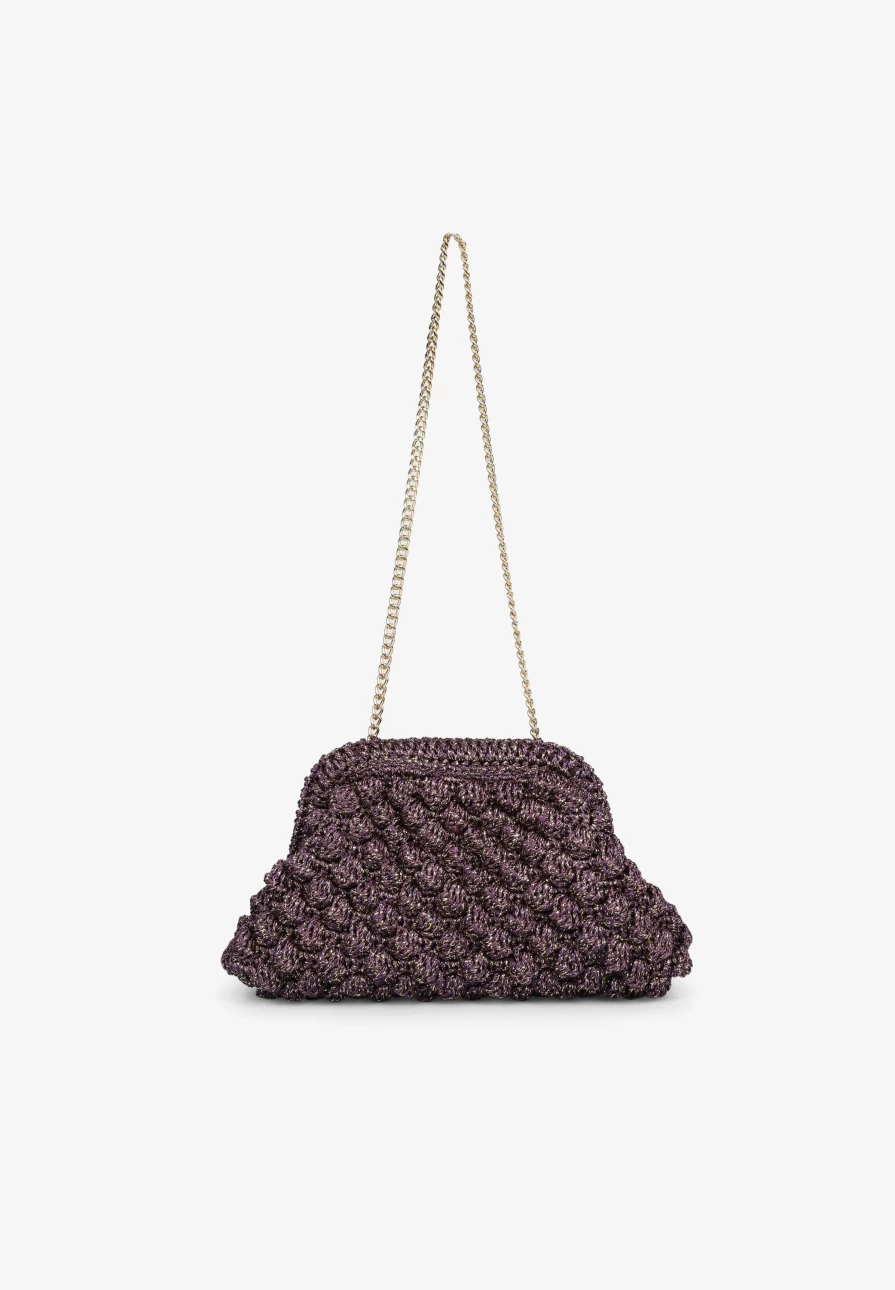 "ScalpersCompany Women's Stylish Crochet Handbag - Elegant Boho Chic Knitted Tote Bag"