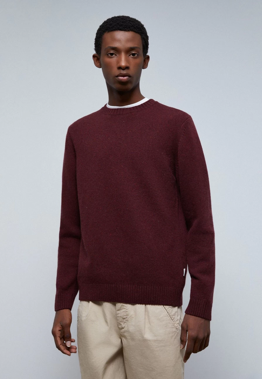 "ScalpersCompany Men's Ribbed Wool Sweater - Warm & Stylish Knit Pullover"
