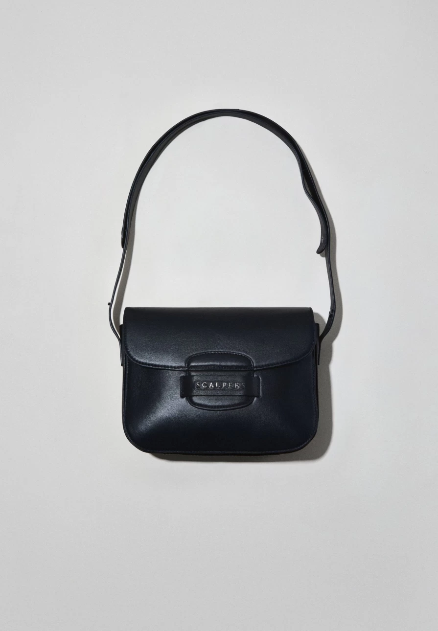 "ScalpersCompany Women's Leather Bag with Stylish Zip Detail - Premium Handbag for Women"