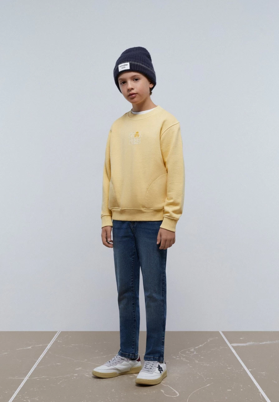 "ScalpersCompany Kids High Density Sweatshirt - Soft Cotton Hoodie With Front Logo"