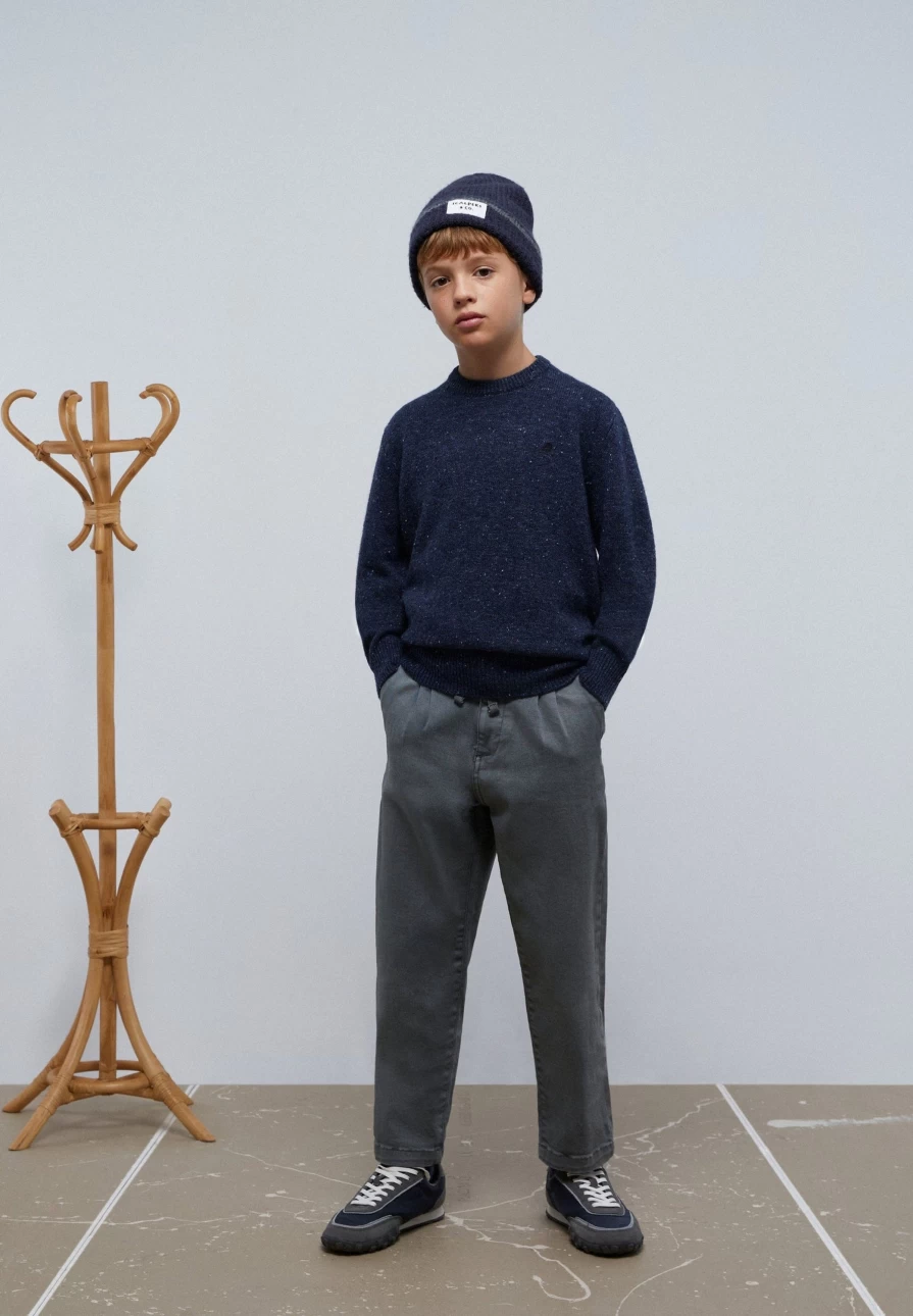 "ScalpersCompany Kids Flecked Sweater - Stylish & Comfortable Knitwear for Children"