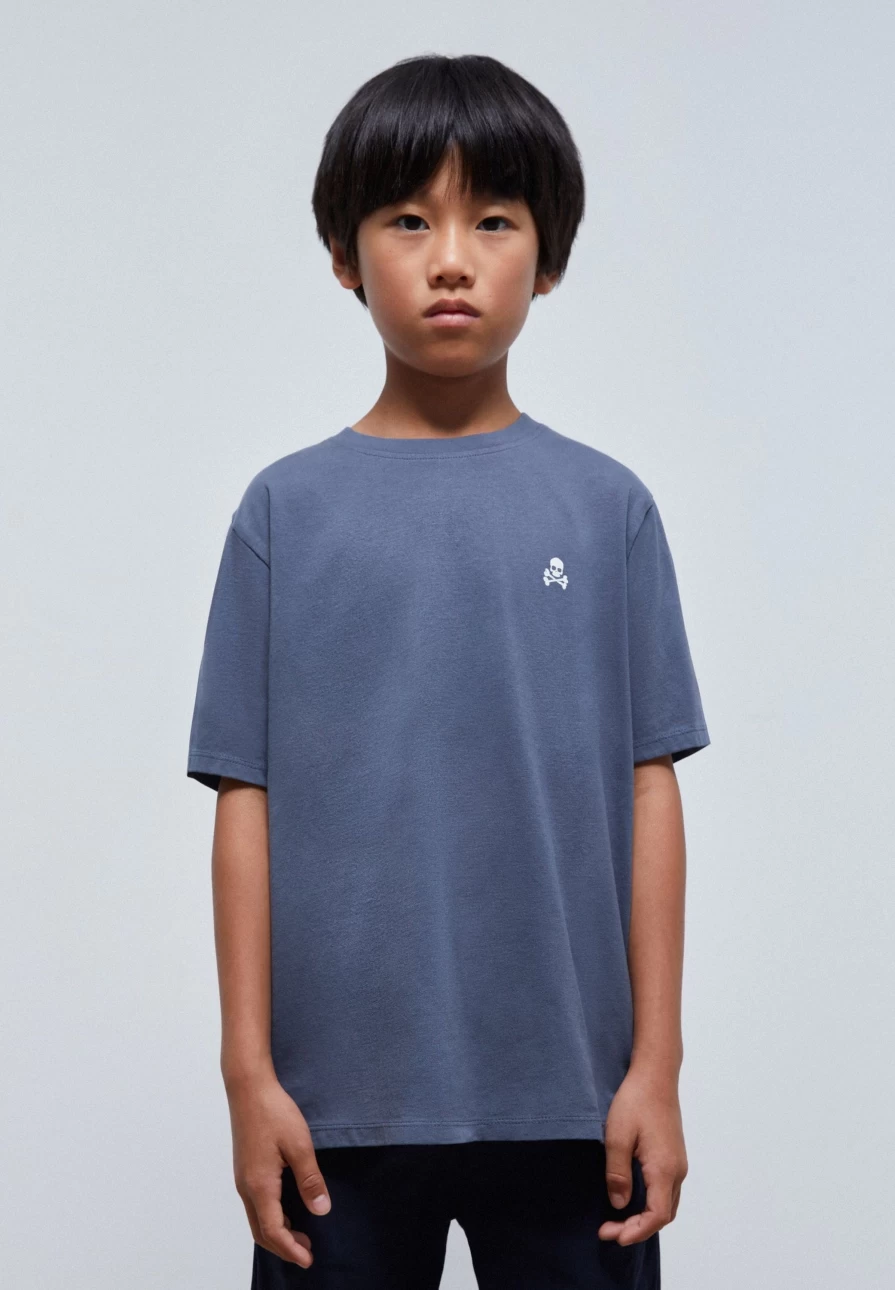 "ScalpersCompany Kids' Graphic Contrast Print Back T-Shirt"