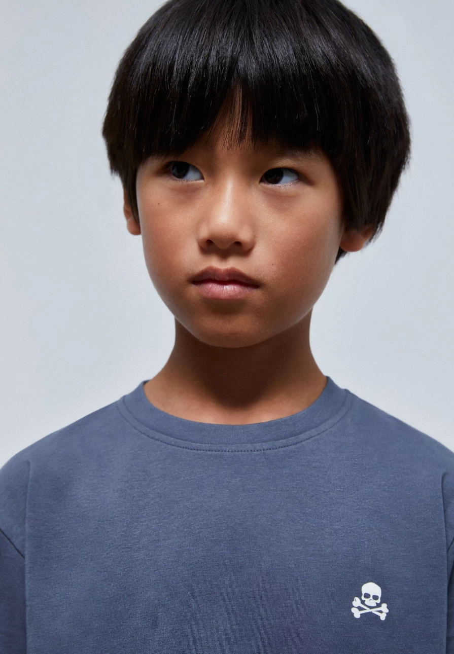 "ScalpersCompany Kids' Graphic Contrast Print Back T-Shirt"