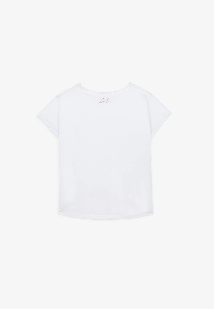 "ScalpersCompany Nos Basic Skull Tee for Kids - White Graphic T-Shirt"