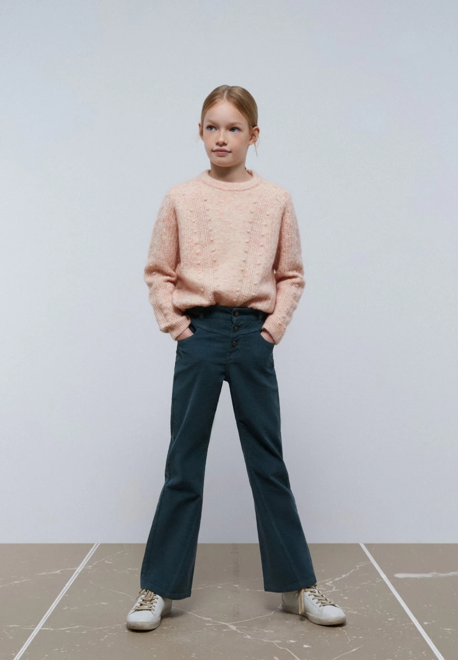 "ScalpersCompany Kids Micro Corduroy Flared Pants for Boys & Girls"