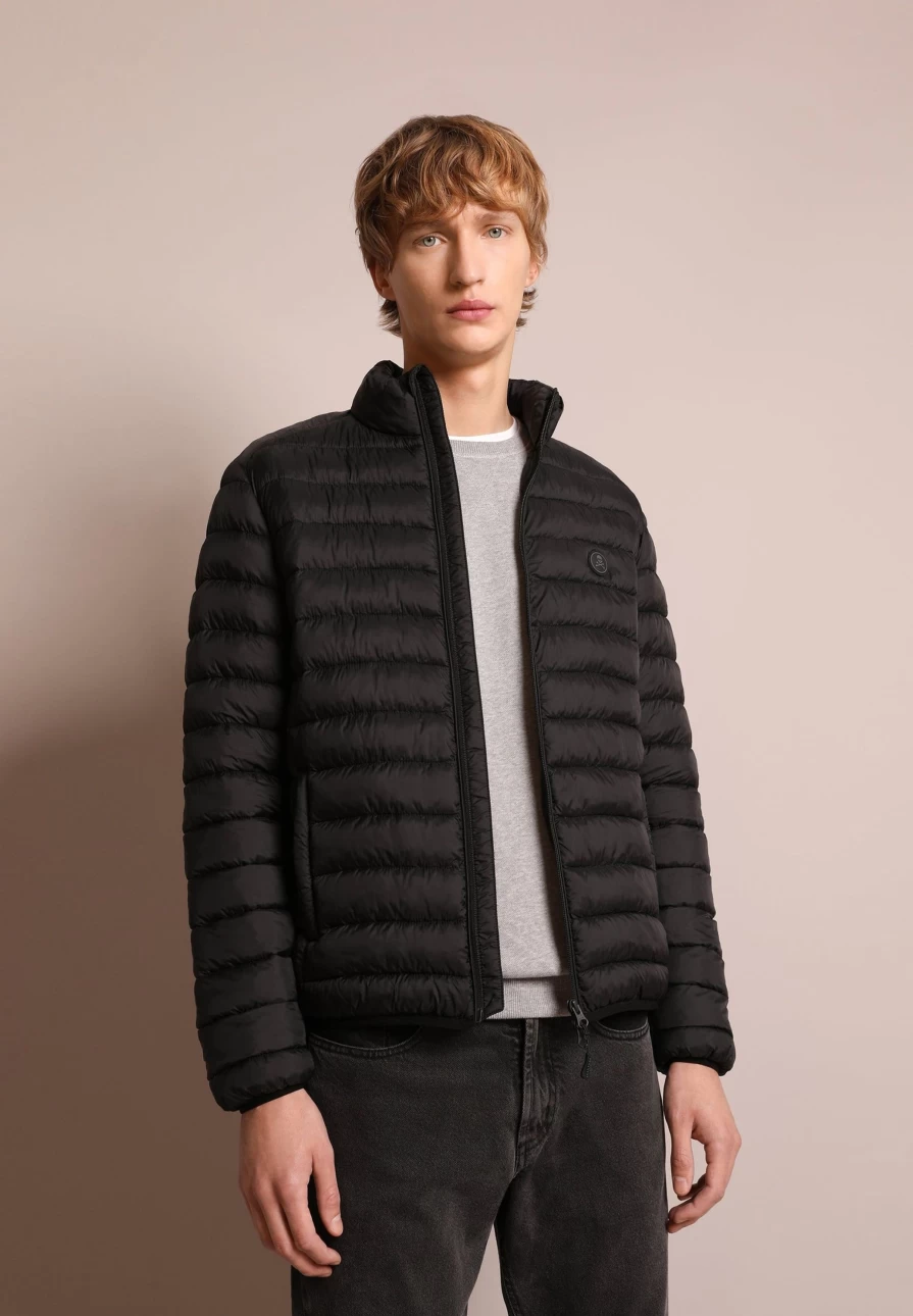 "Men's Lightweight Puffer Cardigan Jacket by ScalpersCompany – Warm & Stylish"