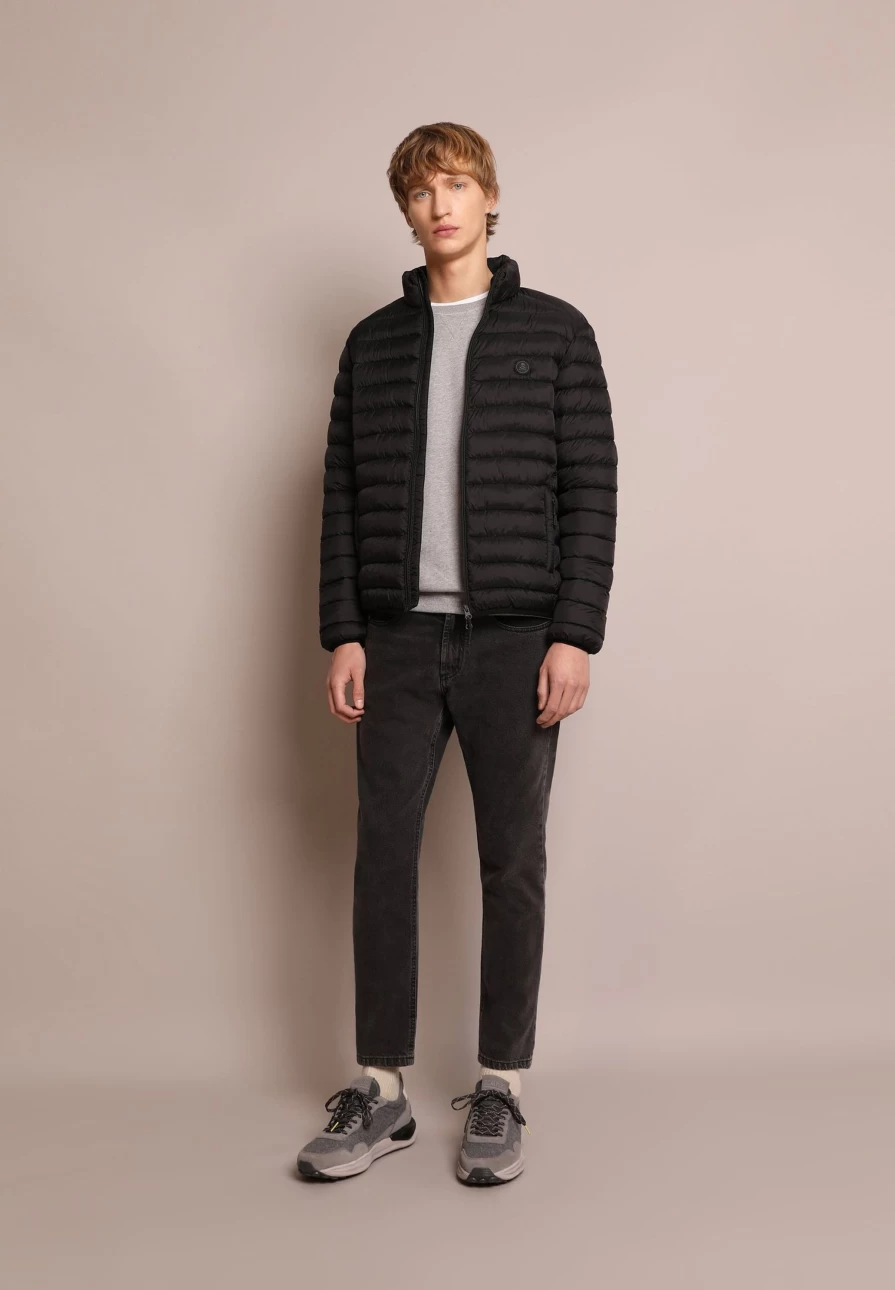 "Men's Lightweight Puffer Cardigan Jacket by ScalpersCompany – Warm & Stylish"