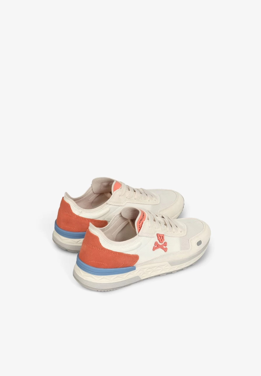 "ScalpersCompany Women's Three-Tone Suede Sneakers – Stylish Casual Shoes"