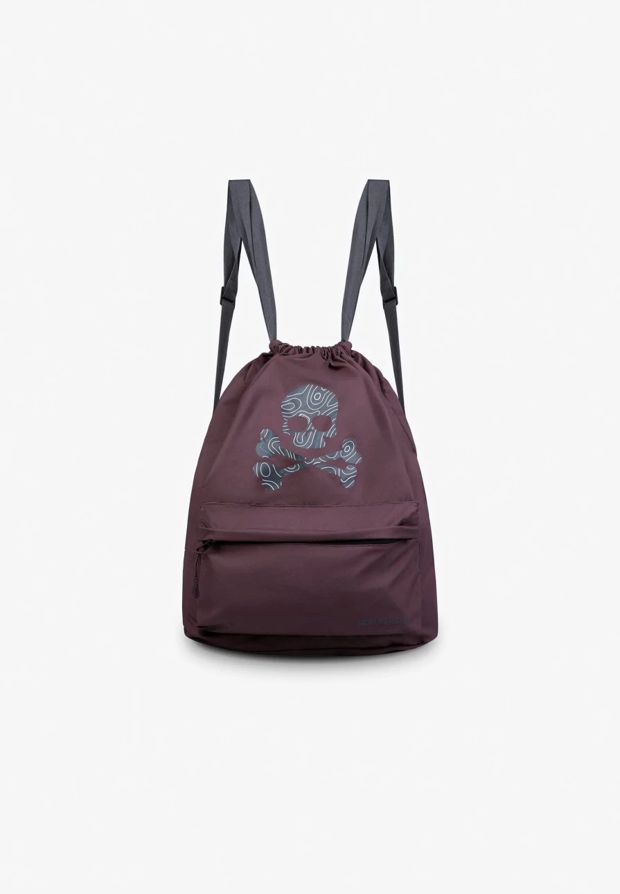 "ScalpersCompany Kids Skull Print Backpack - Edgy Gothic School Bag for Children"