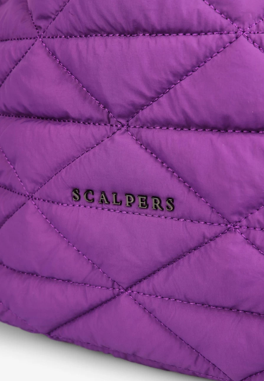 "ScalpersCompany Purple Quilted Bucket Bag for Women - Stylish & Elegant Handbag"