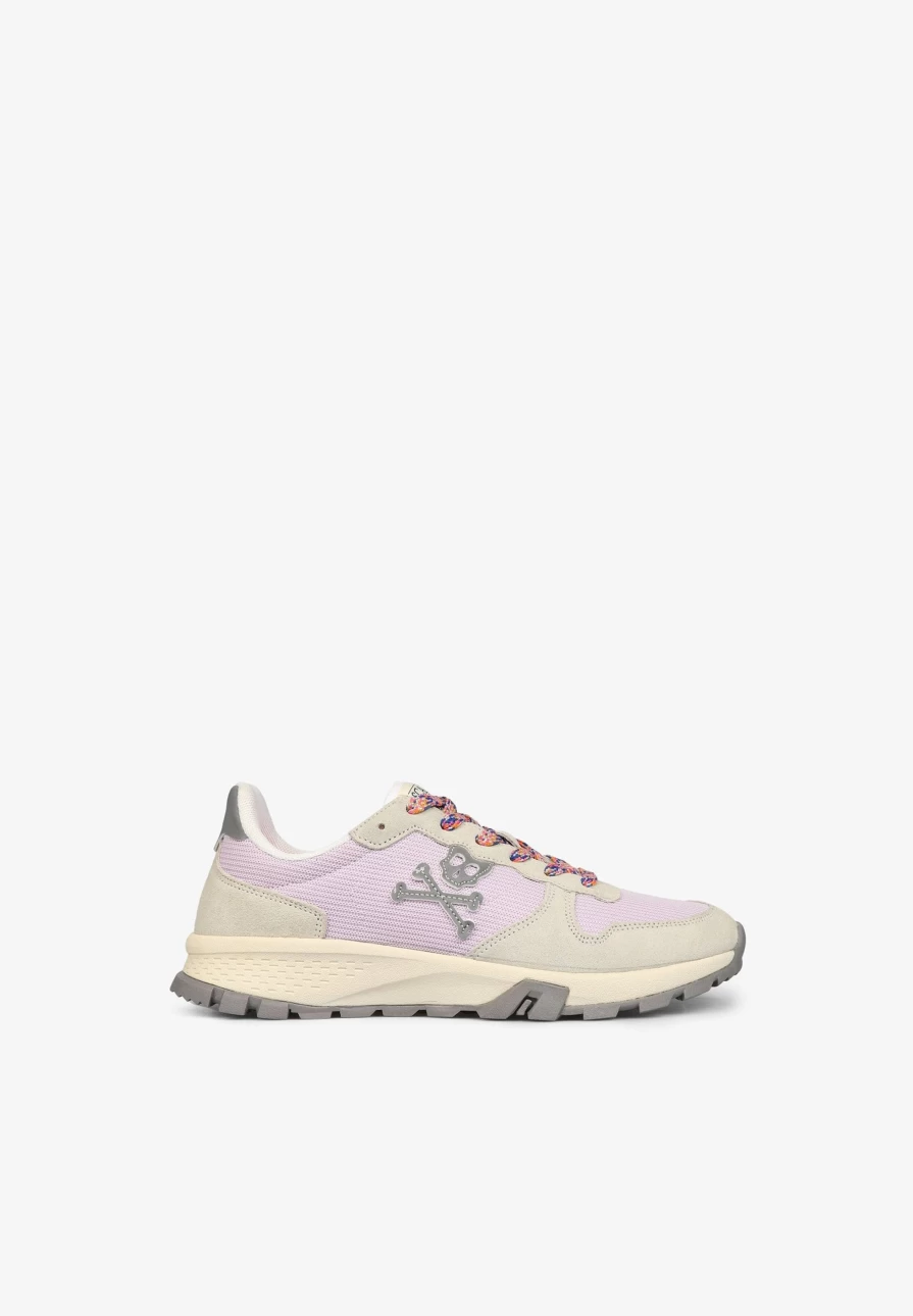 "ScalpersCompany Women's Skull Print Sneakers with Durable Track Sole for Stylish Comfort"
