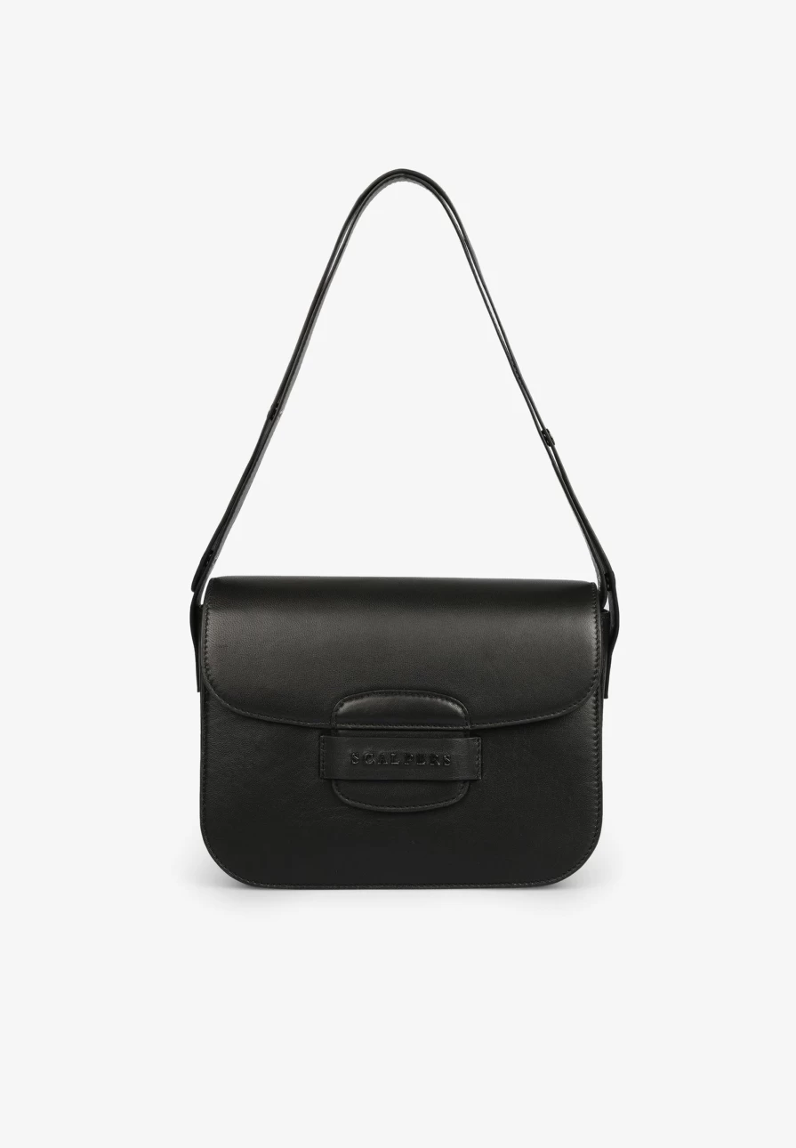 "ScalpersCompany Women's Genuine Leather Bag with Stylish Zip Detail"