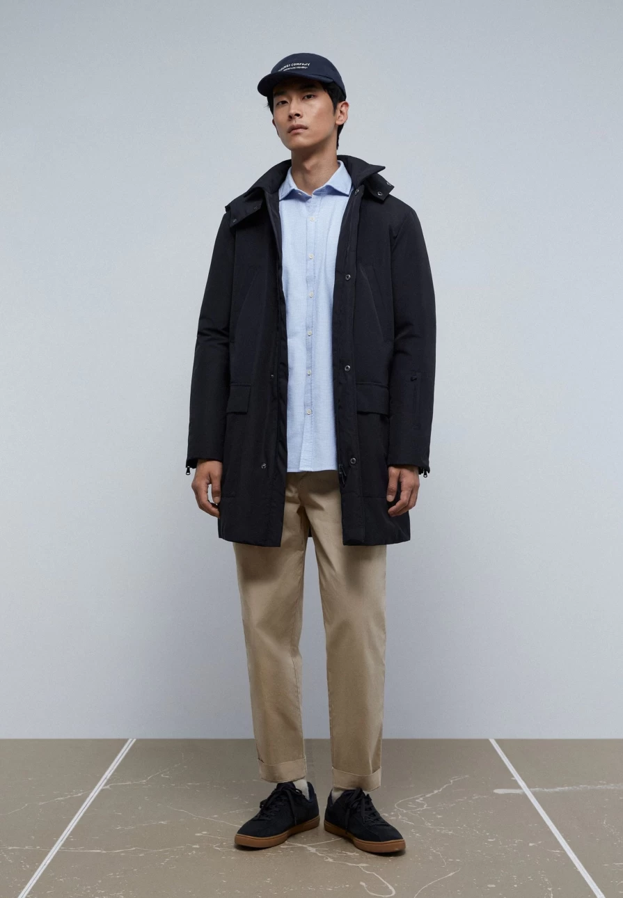"ScalpersCompany Men's Quilted Parka Jacket – Stylish Winter Coat for Men"