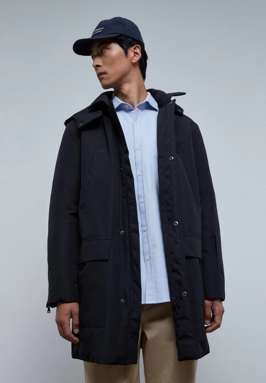 "ScalpersCompany Men's Quilted Parka Jacket – Stylish Winter Coat for Men"