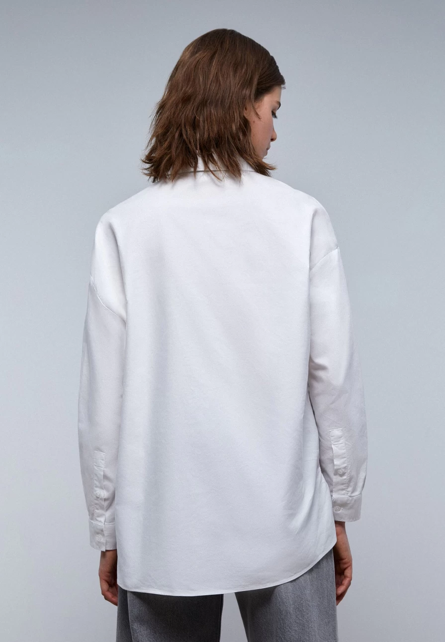 "ScalpersCompany Women's White Boppy Shirt - Stylish & Comfortable Top"