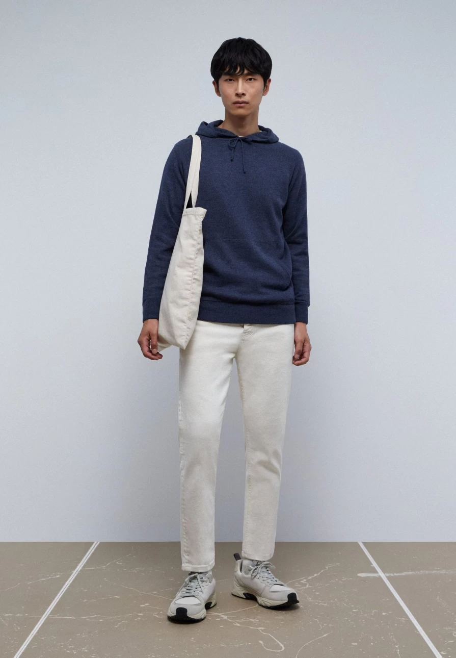 "Scalpers Men's Premium Merino Wool Hooded Sweater – Soft & Warm Pullover"
