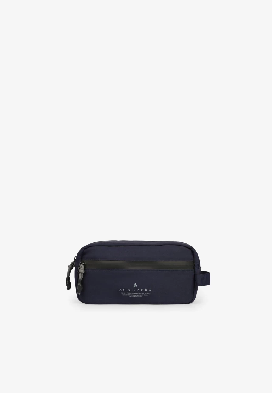 "ScalpersCompany Men's Toiletry Bag - Waterproof Travel Organizer with Secure Zip Fastening"