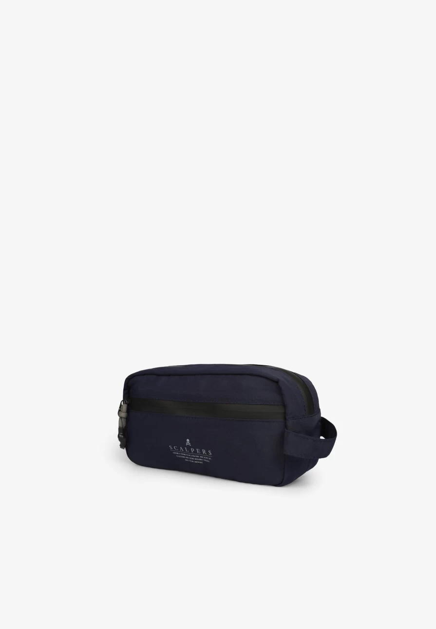 "ScalpersCompany Men's Toiletry Bag - Waterproof Travel Organizer with Secure Zip Fastening"