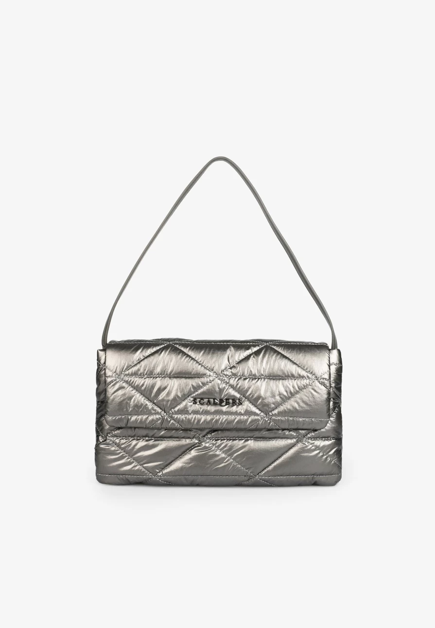 "ScalpersCompany Women's Soft Metallic Leather Crossbody Bag - Stylish & Trendy Shoulder Purse"